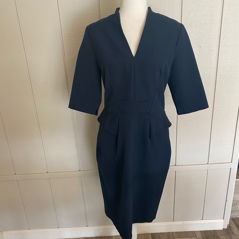 FEMME 3/4 Sleeve Peplum Dress